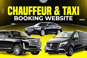 design limousine, chauffeur and taxi booking website