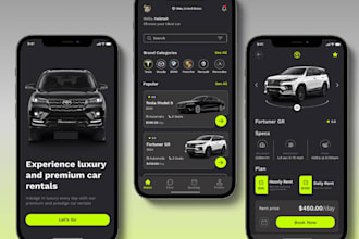 create limousine app, chauffer app, car rental app and website