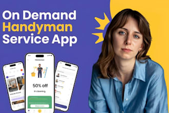 create on demand handyman service booking mobile app dry cleaning service app