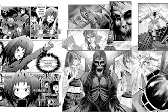 draw webtoon comic book art manga comic book illustration anime manga comic art