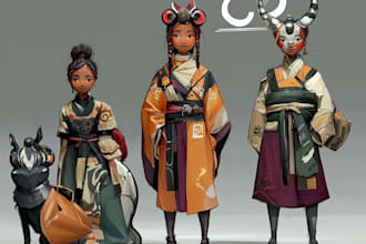 do characters, illustrations, conceptart