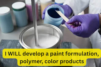 develop a paint formulation, polymer, color products