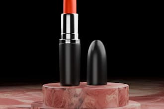 do high quality 3d cosmetic product renders with your label