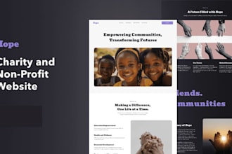 design a website and  logo for your nonprofit, charity, ministry, ngo foundation