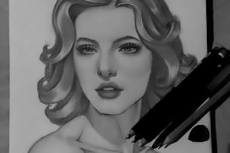 draw a realistic pencil sketch from your photo