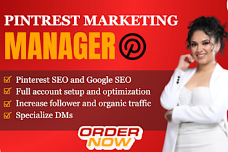 be your pinterest marketing manager and google ads shopify marketing manager