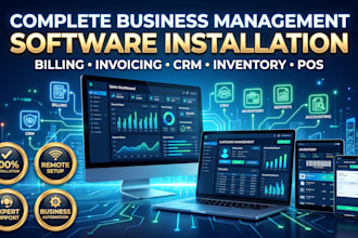 install inventory management software with CRM hrm erp pos