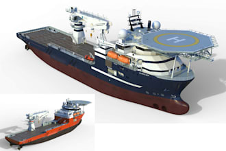 3d ship model 3d warship yacht vessel hard surface interior hull model 3d print