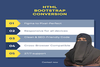convert figma or xd designs into clean, responsive HTML code