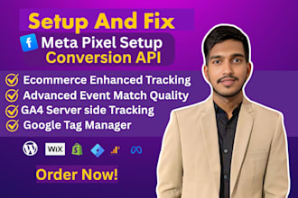 setup  meta pixel conversion API server side with GTM ga4 for accurate tracking