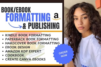 be KDP book formatting self help ebook formatting, cookbook, book layout design