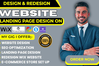 design or redesign wix website webador honstinger wix systemeio wordpress