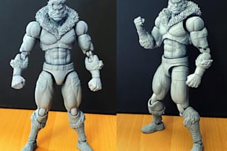 3d sculpting,sculpt 3d character,sculpt miniature,action figure resin 3d print