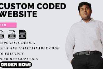build custom website with 5 pages  and one page website html landing page
