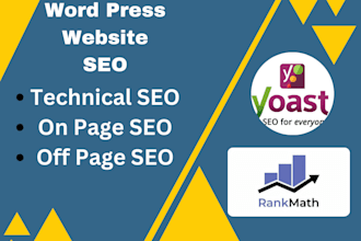 do onpage SEO and technical optimization for wordpress, showit, duda, odoo, wix