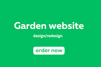 garden website design and landscaping website