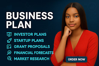 write an investor ready business plan, pitch deck, and financial projections