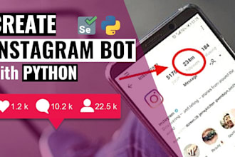 create automated social media api bot, twitter api bot, tiktok auto follow bot