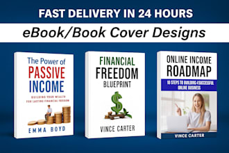 do book cover and ebook cover design with free 3d mockup