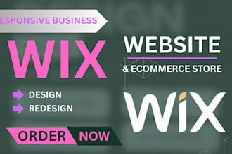 develop wix website design or develop wix website redesign wix ecommerce website