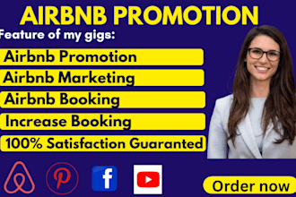 promote airbnb booking vrbo listing with marketing and optimization
