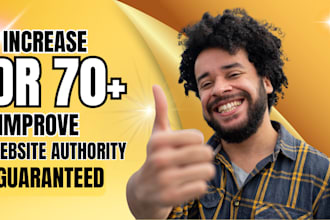 increase your domain rating ahrefs DR, moz authority da upto 70 in 10 days