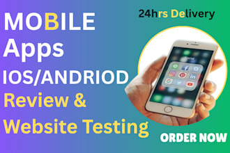 do user testing, ios app, android app, mobile app or website review