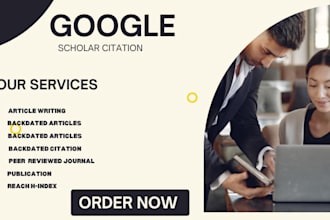 write publish your article in google scholar indexed journal backdated citation