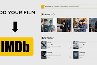 promote your imdb profile and boost your starmeter ranking