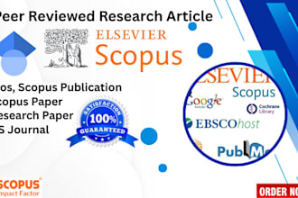 write a peer reviewed research article for wos, scopus publication, scopus paper