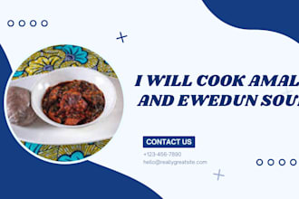 cook amala and ewedu in the event