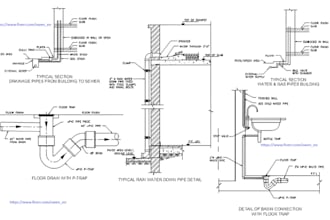 design storm water drainage plan, pipe network with plan
