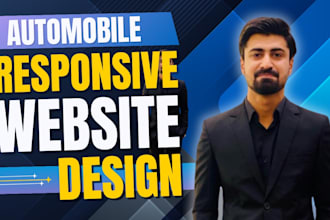 prepare an automobile website design