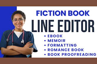 do fiction book line editing and formatting