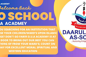 design eye catching school event or admission banner