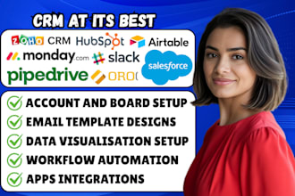 setup hubspot crm mondaycrm airtable pipedrive oro crm salesforce data migration