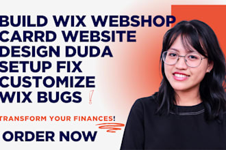 build wix webshop carrd website design duda setup fix customize wix bugs