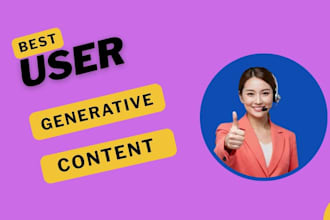 also upscale our user content strategy