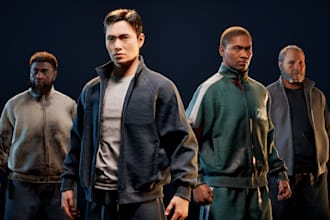 create high quality 3d sculpture, metahuman, head model, rig and animation