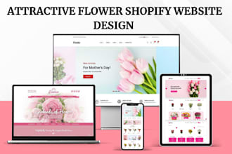 design flower shopify store flower dropshipping website floral florist website