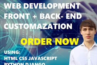 fix bugs redesign repair HTML CSS bootstrap js django python website