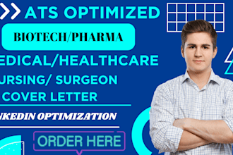 write healthcare resume for medical, nursing, pharma, biotech, surgeon roles