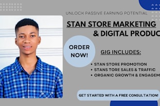be your stan store promotion digital products promotion stan store marketing fb