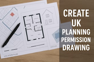 create uk planning permission drawing