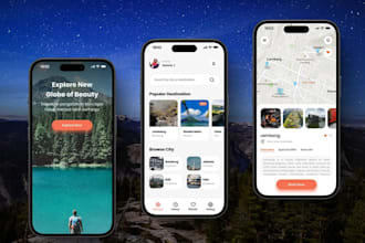hotel booking app and website, tourism app and website, travel app and website