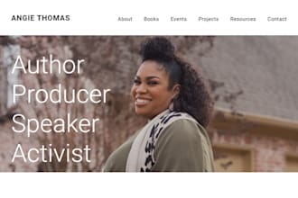 build responsive book author website author website ebook landing page