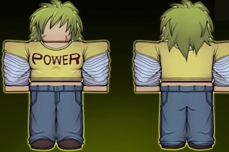 create 3d roblox ugc items, clothing, game assets, and low poly models