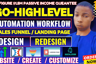 be your gohighlevel expert, gohighlevel automation, ghl website landing page