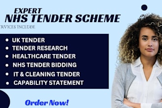 research and win UK healthcare, cleaning, construction tender, cqc registration