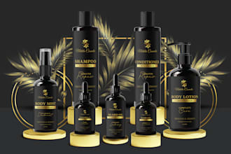 create cosmetic label design, skincare, cosmetic label, and packaging design